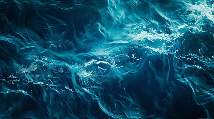 An abstract background of seawater flow under light exposure