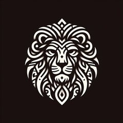 Fototapeta premium lion head tattoo