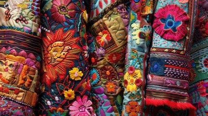 Expressive designs in traditional latino textiles