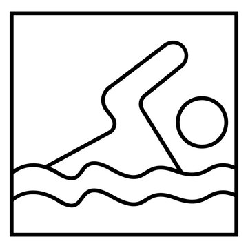 recommend clip art: swimming icon vector
