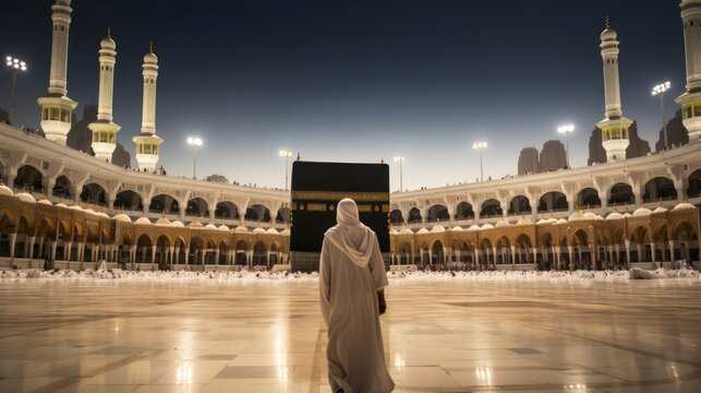 Journey of Faith: A Pilgrim's Steps Towards the Sacred Kaaba mecca