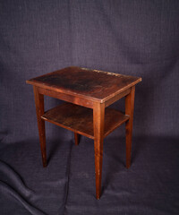 old vintage furniture on a dark background