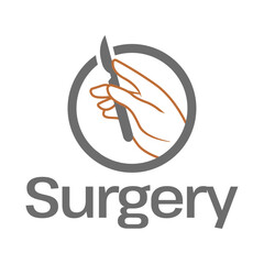 Obraz premium surgery flat minimalist modern logo