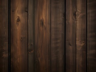 Wooden wall background or texture, Dark brown wooden planks