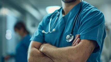 Close-up of a gentle clinical evaluation, healthcare professional focused yet compassionate, the medical space in repose, isolated