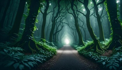 Fototapeta premium light in the forest