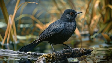 Elegant billed blackbird