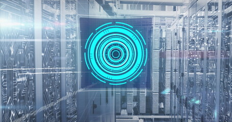 Image of data processing over computer servers