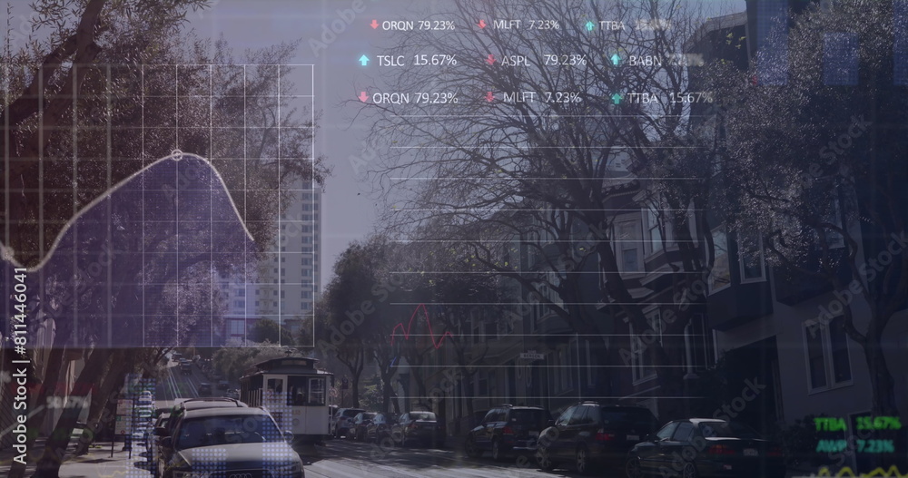 Poster image of data processing over cityscape