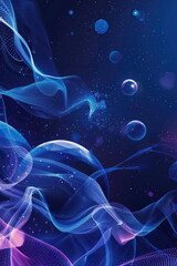 Obraz premium Template of Space Shapes with planets and moon, Poster Background for book cover design, Abstract wallpaper