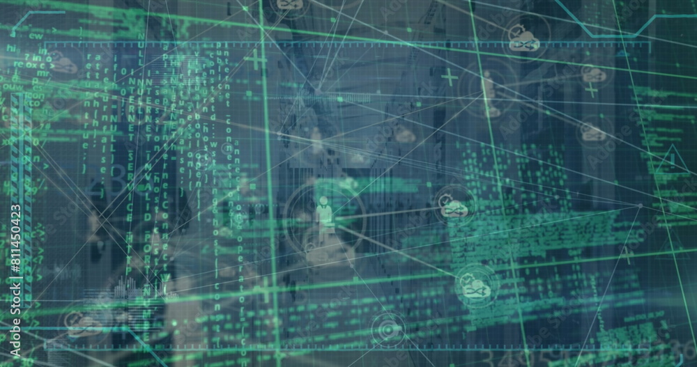 Poster image of data processing over network of connections