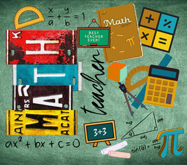 Math Teacher 20 oz Skinny Tumbler Sublimation Design Digital Download PNG Instant DIGITAL ONLY, Math School Teacher Tumbler