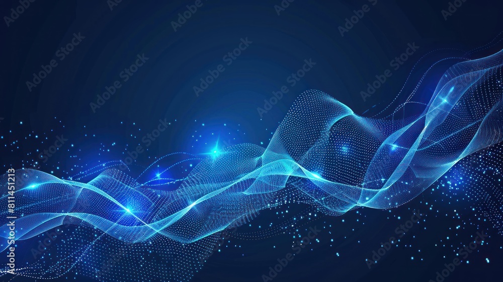 Poster abstract big data visualization. futuristic space. technology background design