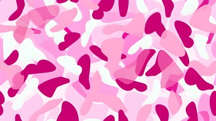 Obraz premium Vibrant Abstract Geometric Pattern in Contrasting Pink Tones for Digital Design and Decor