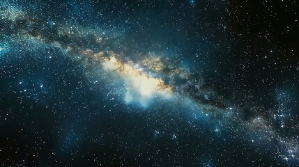 Close-up of the Milky Way galaxy with stars and space in the universe close exposure High quality photo