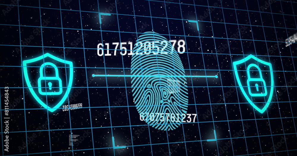 Poster image of data processing over fingerprint