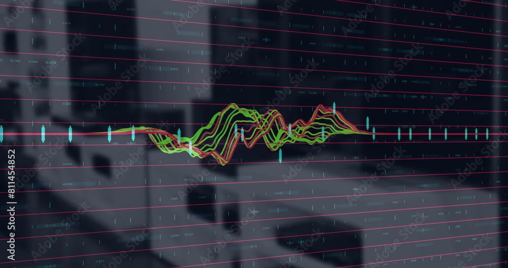 Poster image of data processing over office