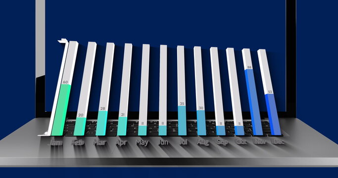 Image of data processing over landscape - Powered by Adobe