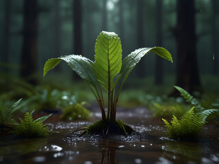 plant in water