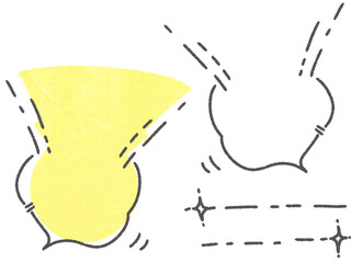 突き破る！クソデカボイスの吹き出し