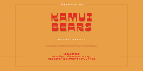 Vintage Fashion font alphabet. Typography typeface uppercase lowercase and number. vector illustration