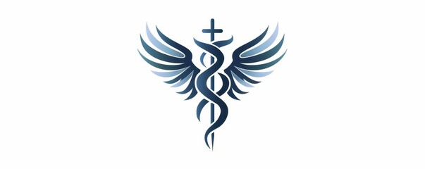 Design a business logo incorporating medical imagery for a healthcare company