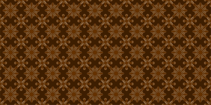 Indonesian Batik Seamless Patterns: Editable Vectors & EPS Files with Geometric Shapes