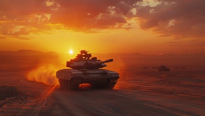 Through the lens of the camera, the tank's journey unfolds with cinematic grandeur, a spectacle of strength and perseverance.