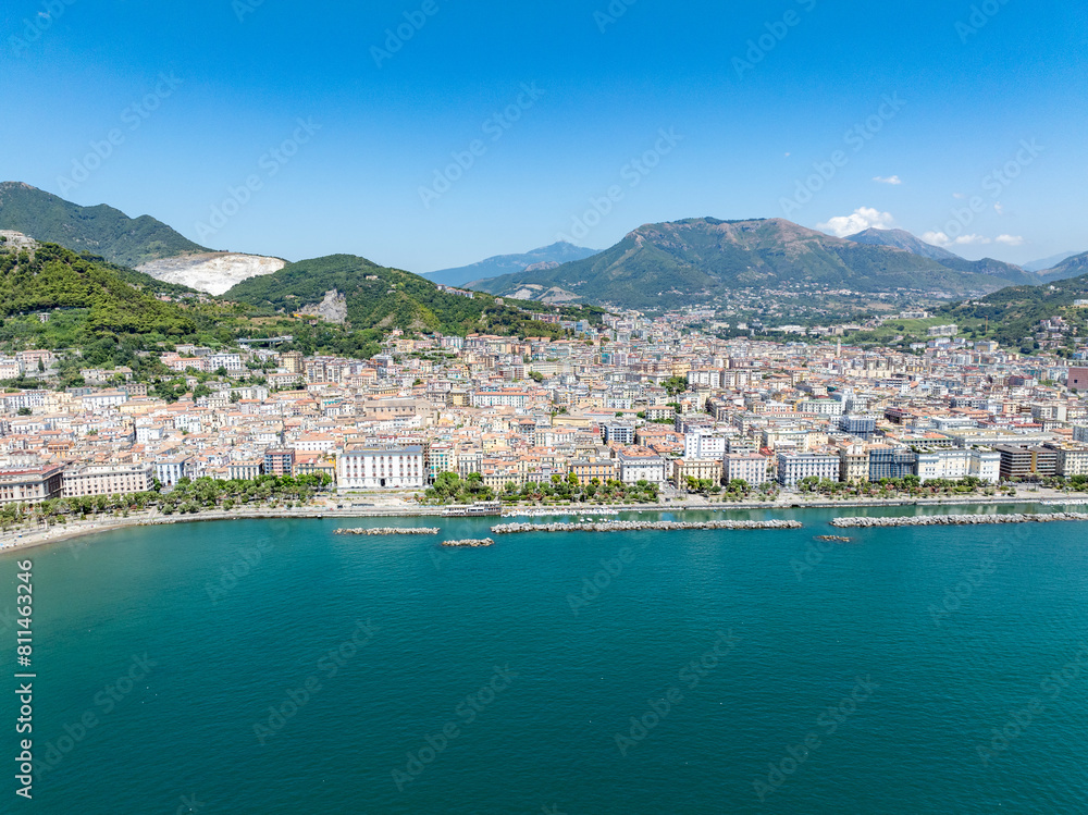 Poster cityscape - salerno, italy