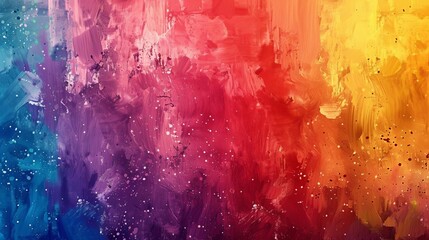 Abstract pride paint splatter wallpaper flat design top view artistic freedom theme water color Triadic Color Scheme