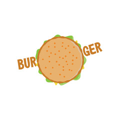 Hand drawn burger vector illustration burger with juicy beef