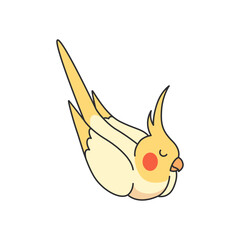 Cute Cockatiel illustration