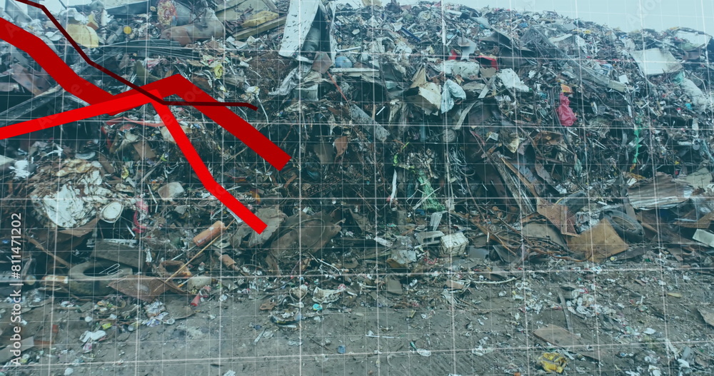 Poster image of data processing over rubbish dump