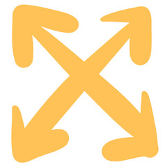 Arrow Icon, Doodle, Direction, Hand drawn
