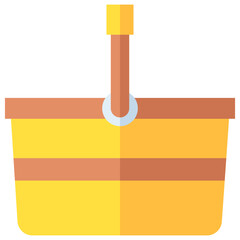 picnic basket multi color icon, related to thanksgiving theme.