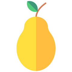 pear. multi color icon, related to thanksgiving theme.