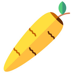 carrot multi color icon, related to thanksgiving theme.