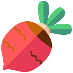 beet  multi color icon, related to thanksgiving theme.