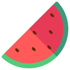watermelon multi color icon, related to thanksgiving theme.