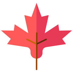 maple multi color icon, related to thanksgiving theme.