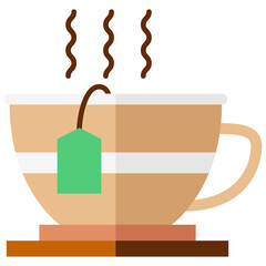 tea multi color icon, related to thanksgiving theme.