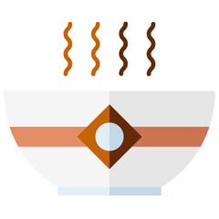 soup multi color icon, related to thanksgiving theme.