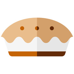 pie multi color icon, related to thanksgiving theme.