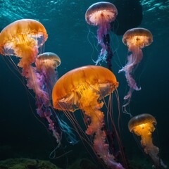 jellyfish in the sea
