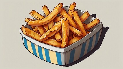 french fries in a bowl
