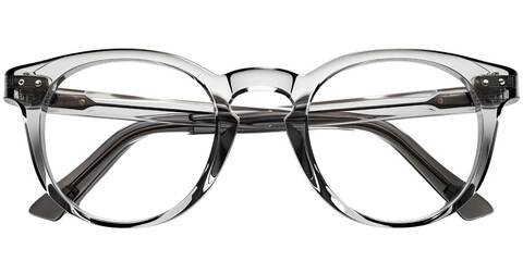 transparent and black shade eye sight glasses PNG