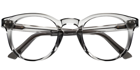 transparent and black shade eye sight glasses PNG