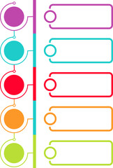 Obraz premium Steps Infographic Chart