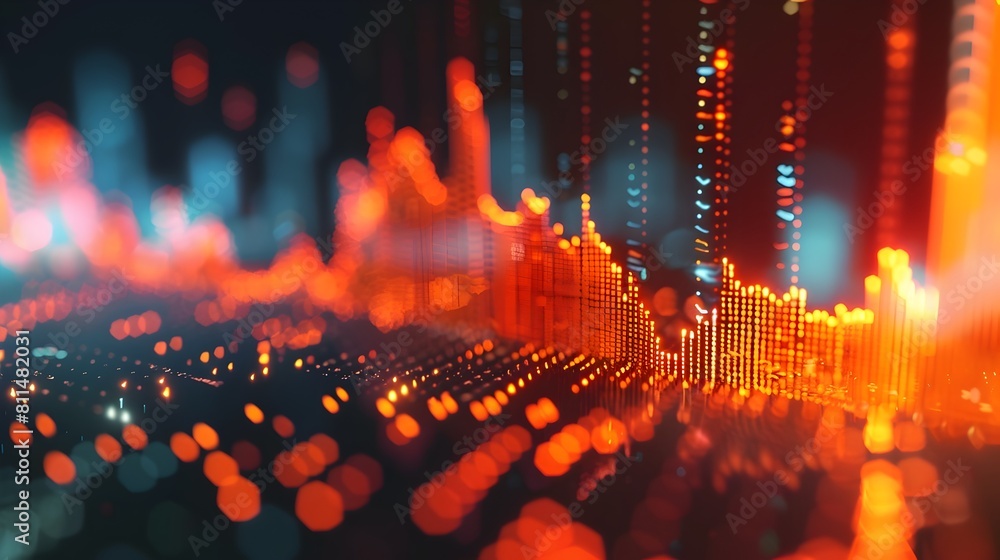 Poster decades of index evolution a dynamic d motion graphic animation