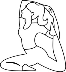 Yoga Movement Line Style